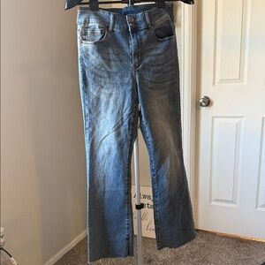 Grace & Lace Medium Wash Wide-Leg Jeans